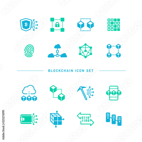 BLOCKCHAIN ICON SET