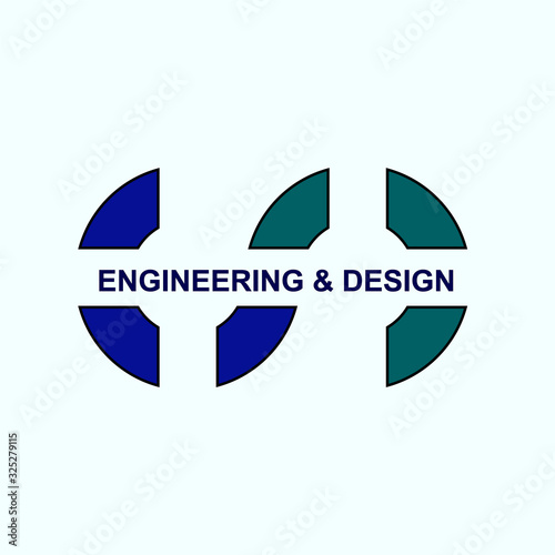 Engineering Design logo Vector illustration