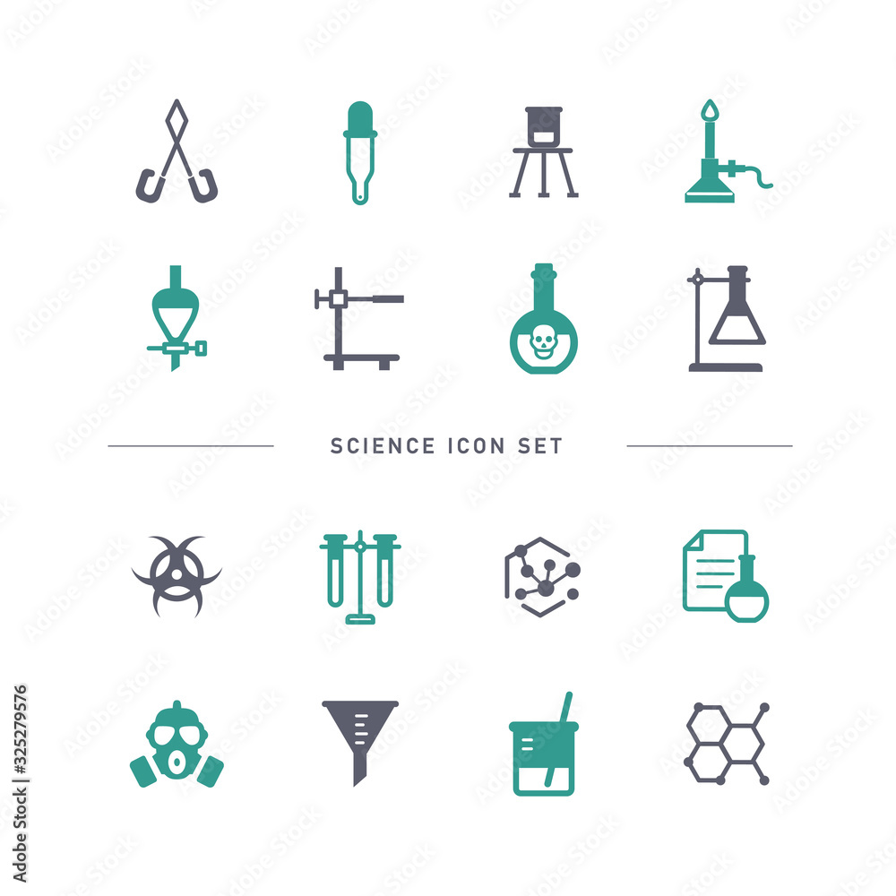 SCIENCE ICON SET SCIENCE ICON SET