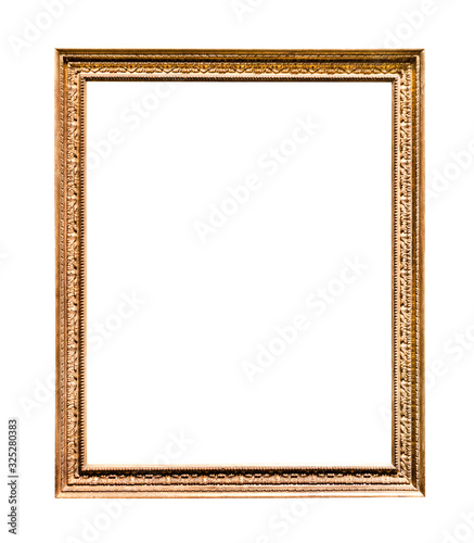 vertical narrow vintage wooden picture frame