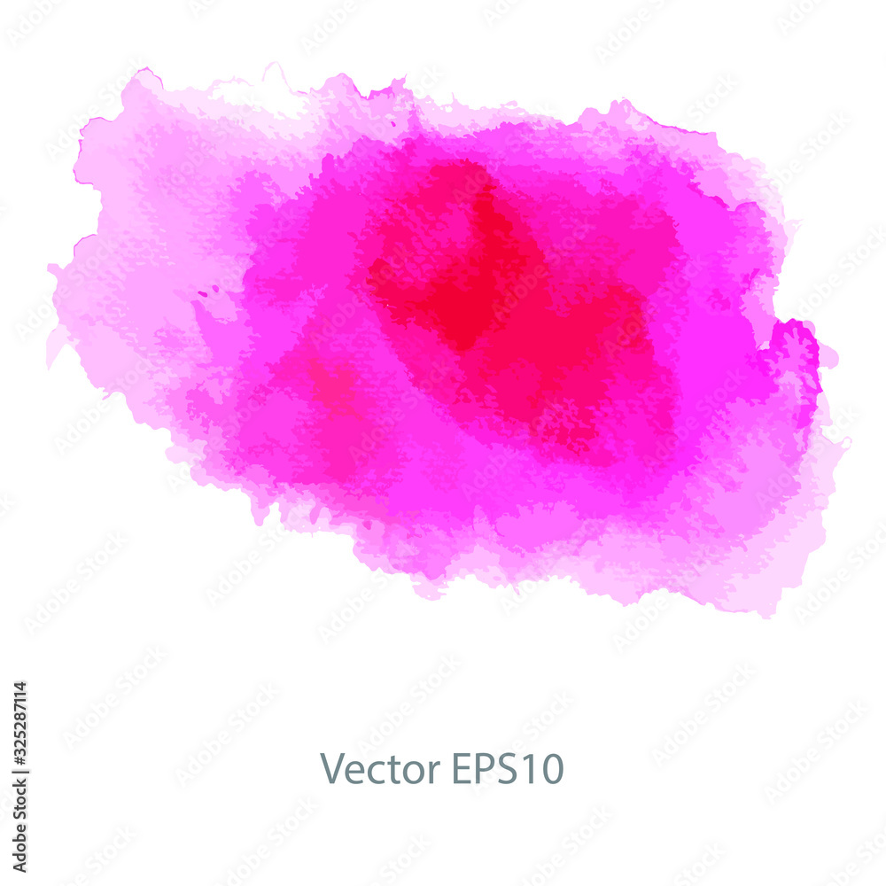 Pink watercolor background. vector background