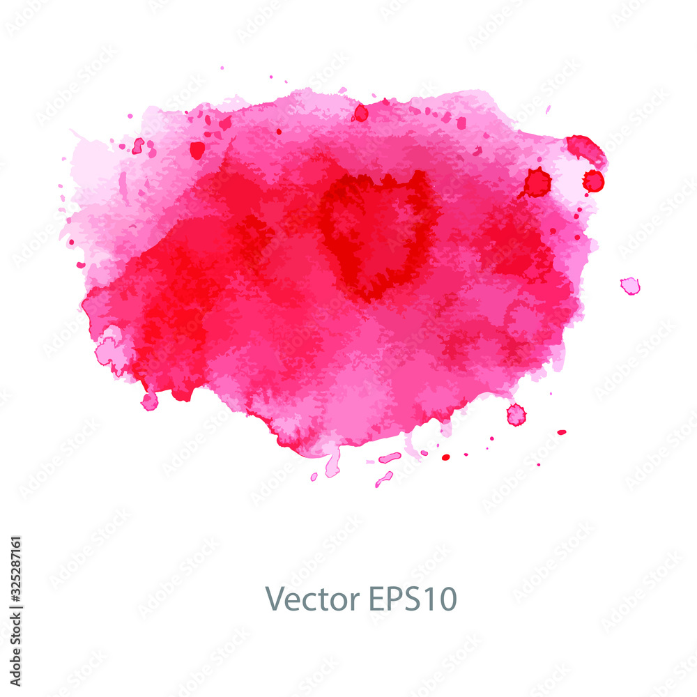 Pink Watercolor Background Vector Background Stock Vector Adobe Stock 