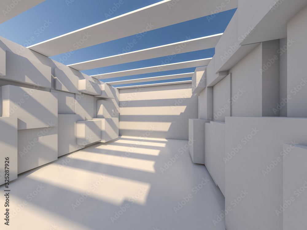 Obraz premium Abstract modern architecture background. 3D