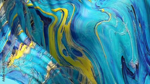Beautiful background with fluid paint. 3d illustration, 3d rendering.