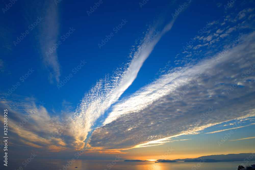 Sunset , sunset on the islands of the Aegean, Greece, SporadesGreece , Mediterranean Sea , Aegean sea , Skiathos island ,Skopelos island vacation in Greece . Sunset , sunset on the islands of the Aegean, Greece, SporadesGreece , Mediterranean Sea , Aegean sea , Skiathos island ,Skopelos island vacation in Greece .