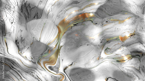 Beautiful background with fluid paint. 3d illustration, 3d rendering.