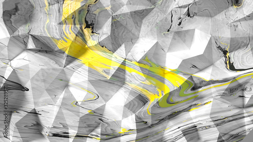 Beautiful background with fluid paint. 3d illustration, 3d rendering.