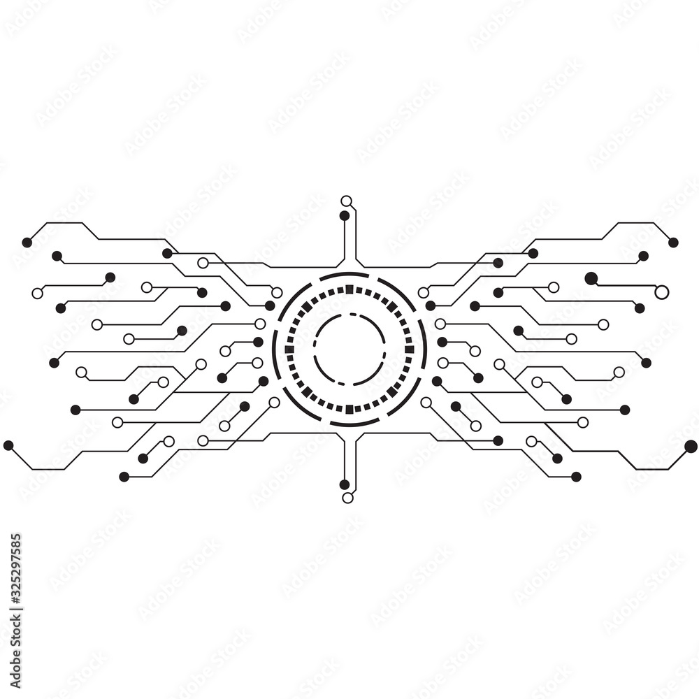 Obraz premium Circuit vector illustration design