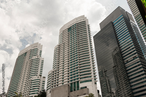 Photography Huge skyscrapers in Kuala Lumpur, Malaysia.
