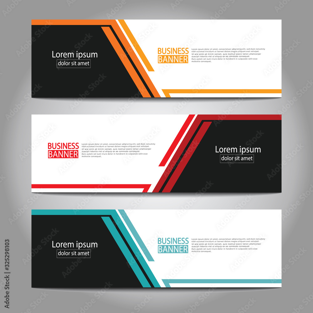 Abstract business banner template design.vector illustration.