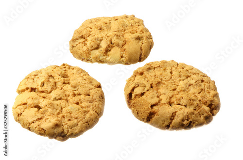 Cookies  pastry isolated on a white background.