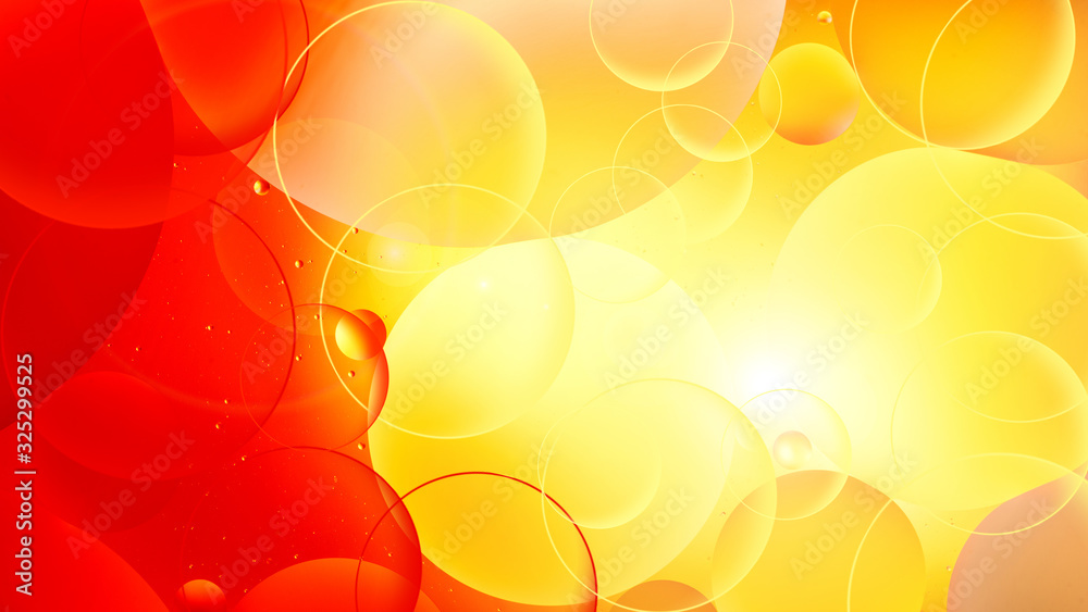 photo, bright oily drops in water with colorful background, close-up photo, bright oily drops in water with colorful background, close-up