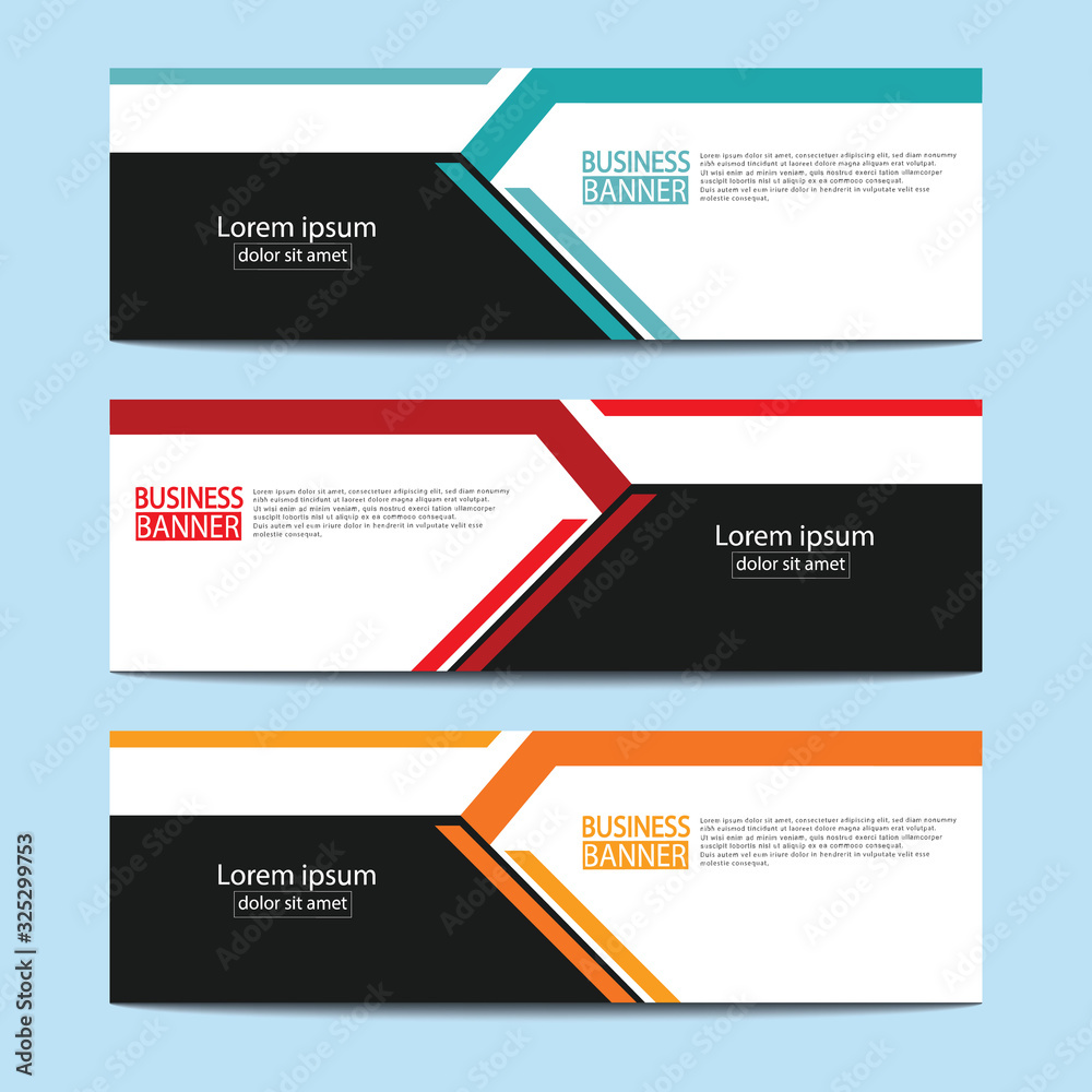 Abstract business banner template design.vector illustration.