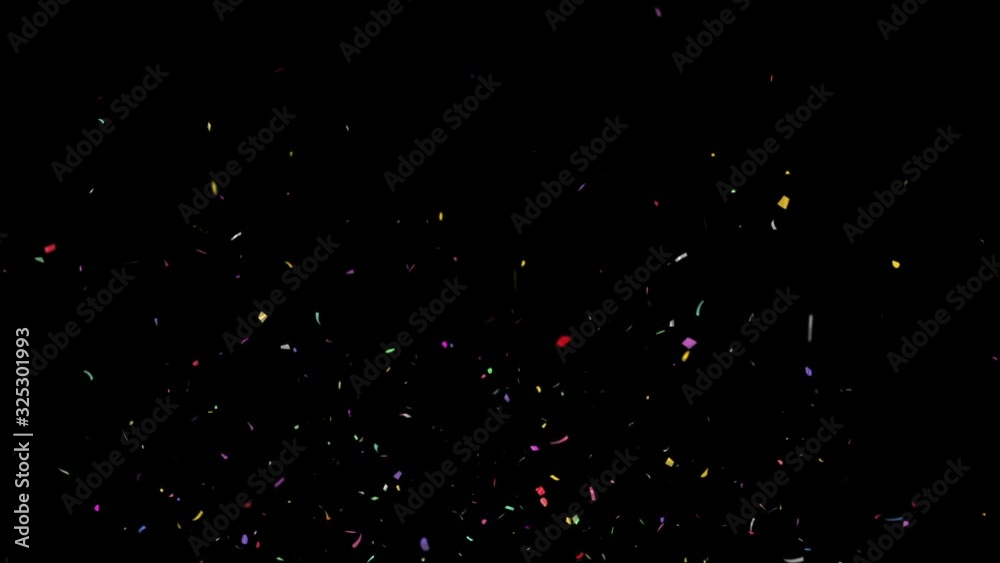 Colorful Confetti / with Alpha Matte Channel Colorful Confetti / with Alpha Matte Channel