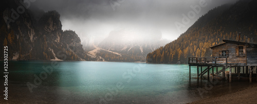 lake and mountains