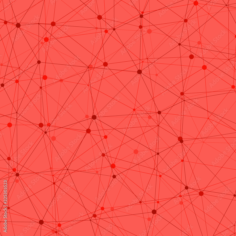 Fototapeta premium Abstract Low Polygon Mesh Generative Art background illustration