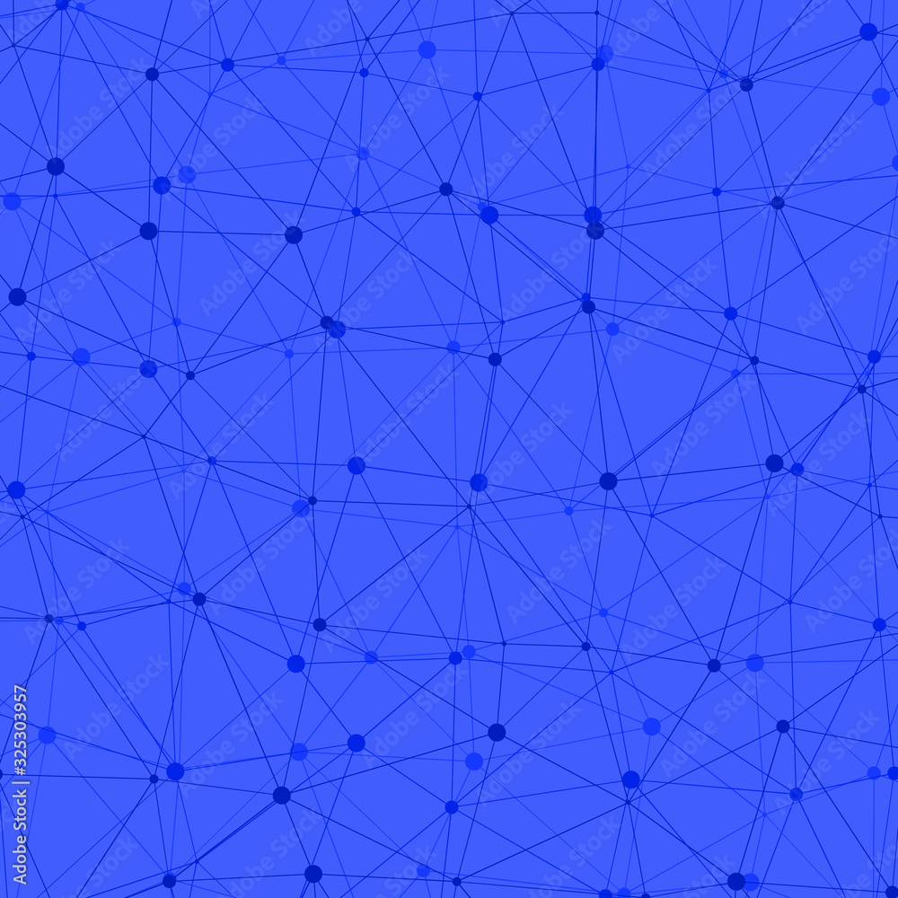 Obraz premium Abstract Low Polygon Mesh Generative Art background illustration