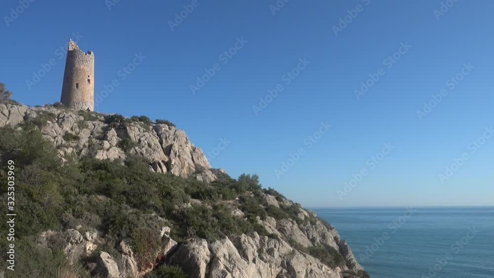 The coast of the renega in Oropesa del Mar The coast of the renega in Oropesa del Mar