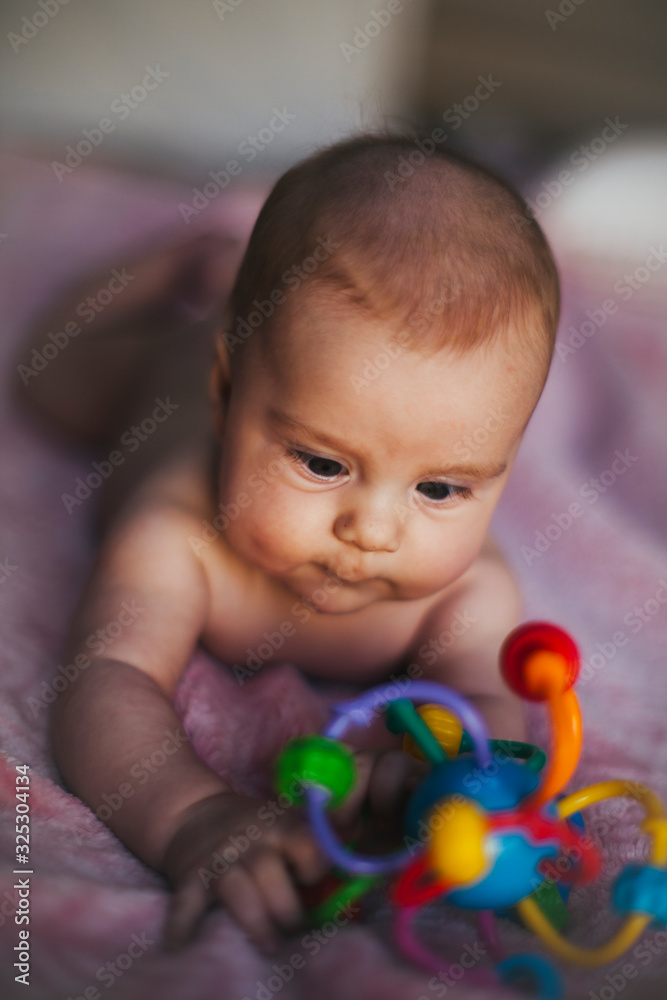 Close up portrait, newborn baby boy Close up portrait, newborn baby boy