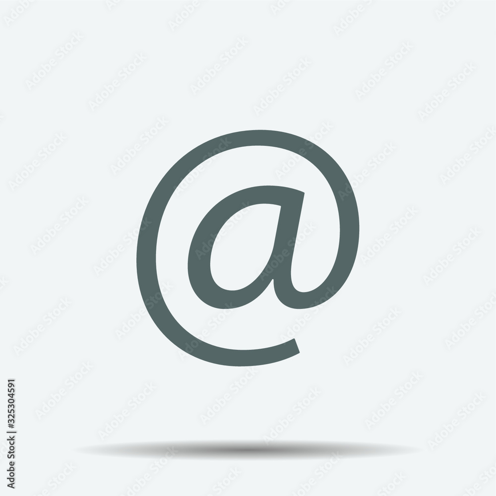 email symbol on white background email symbol on white background
