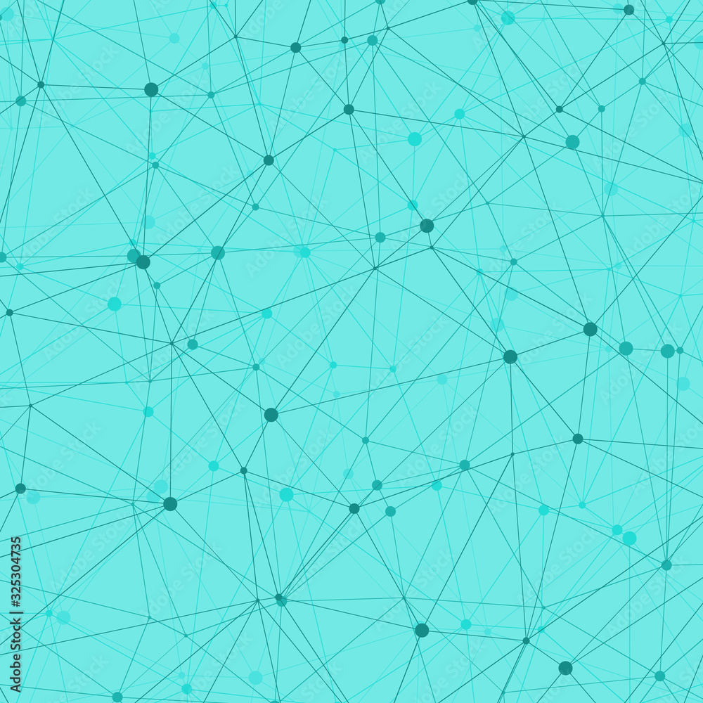 Fototapeta premium Abstract Low Polygon Mesh Generative Art background illustration