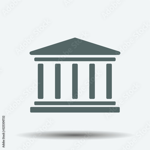 Bank Building Icon illustration isolated vector sign symbol
