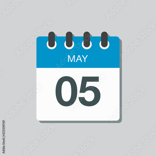 Calendar day 5 May, days of the year
