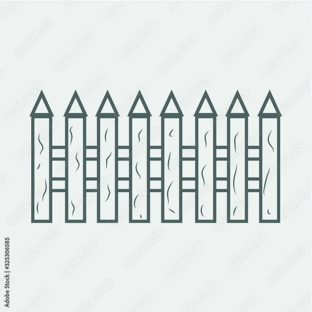 fence icon, vector desing fence icon, vector desing