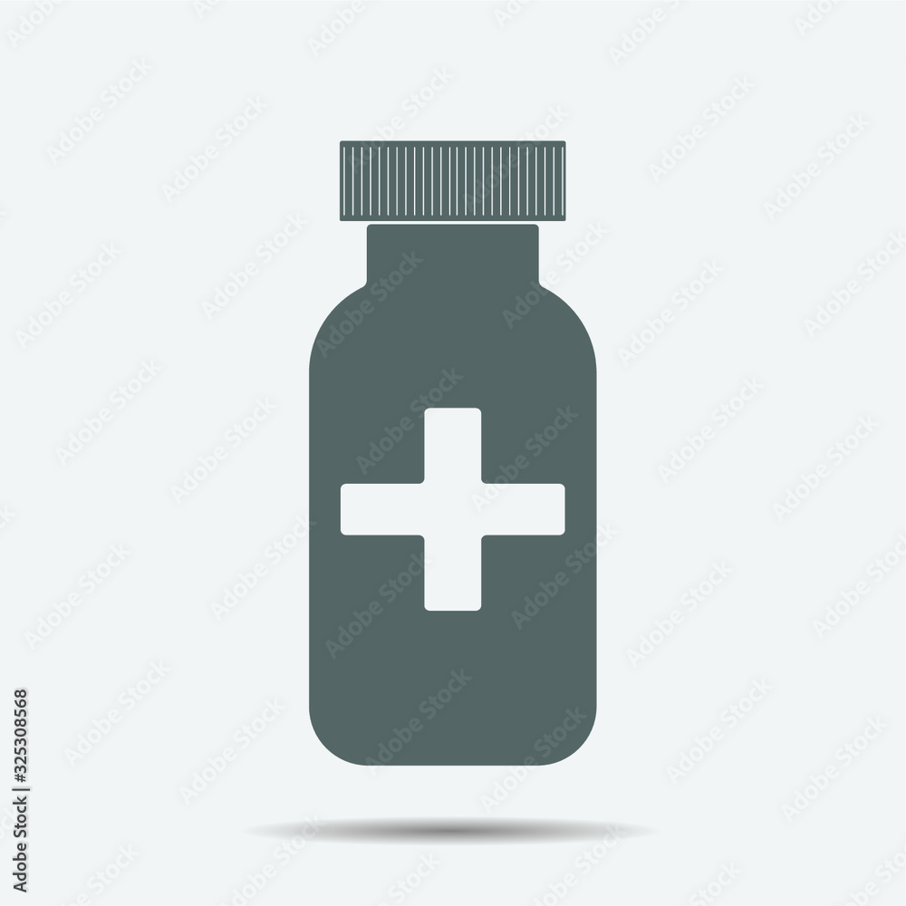 Pill Bottle Icon illustration isolated vector sign symbol