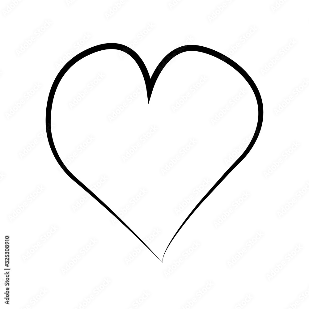 outline hand drawn heart icon.Vector heart collection. Illustration for your graphic design. outline hand drawn heart icon.Vector heart collection. Illustration for your graphic design.