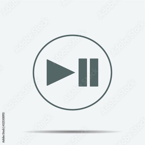 Play Button Icon illustration isolated vector sign symbol