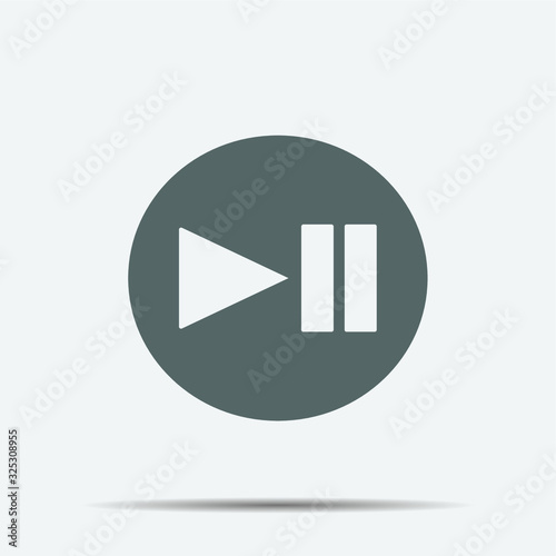 Play Button Icon illustration isolated vector sign symbol