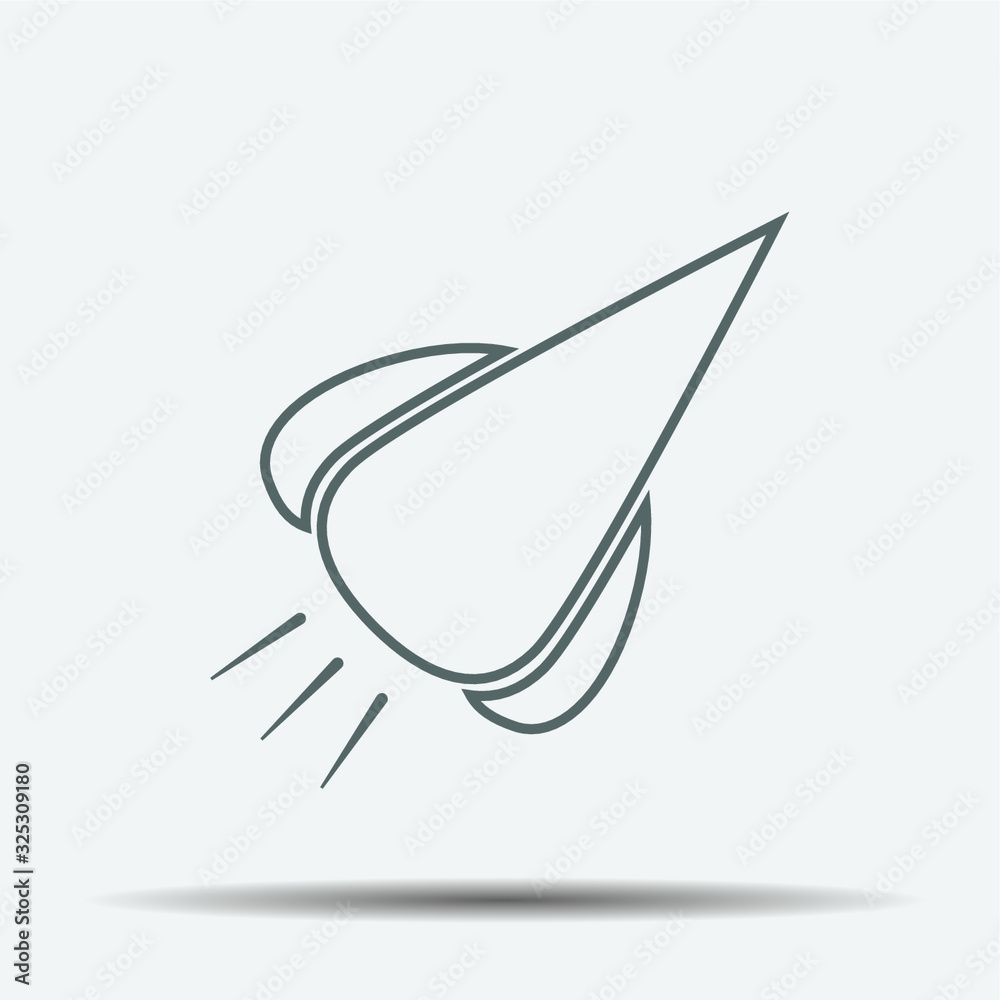 Rocket Icon illustration isolated vector sign symbol Rocket Icon illustration isolated vector sign symbol