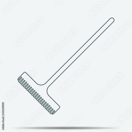 Rake Icon illustration isolated vector sign symbol  T