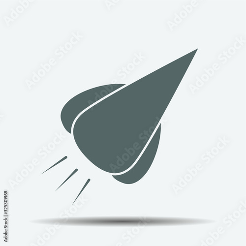 Rocket Icon illustration isolated vector sign symbol