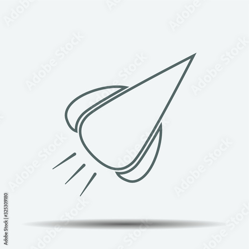 Rocket Icon illustration isolated vector sign symbol