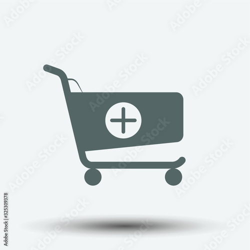 Shopping Cart icon illustration isolated vector symbol