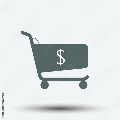 Shopping Cart icon illustration isolated vector symbol