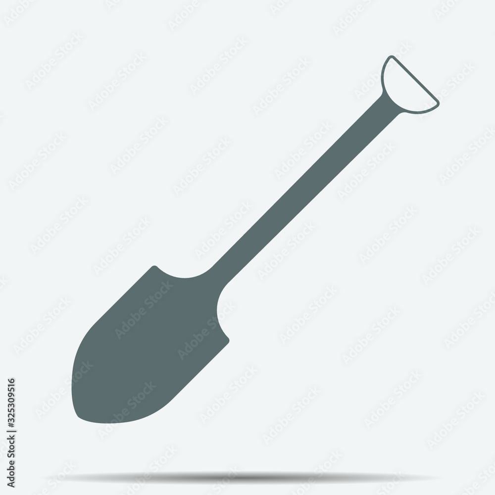 Shovel Icon illustration isolated vector sign symbol Shovel Icon illustration isolated vector sign symbol