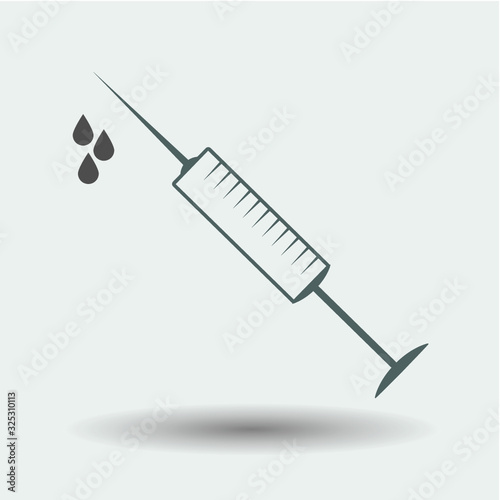 syringe icon, vector desing
