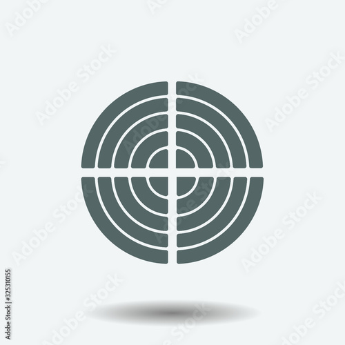 target icon, vector design