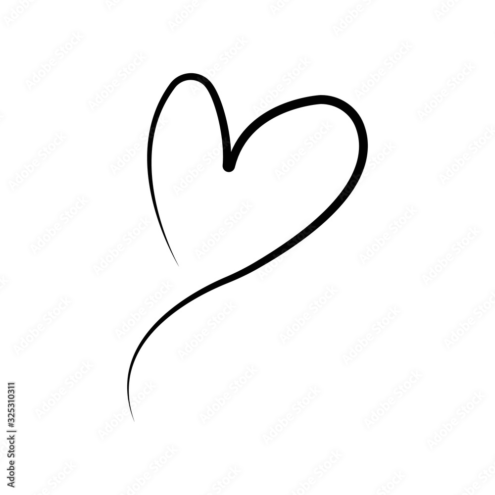 outline hand drawn heart icon.Vector heart collection. Illustration for your graphic design. outline hand drawn heart icon.Vector heart collection. Illustration for your graphic design.