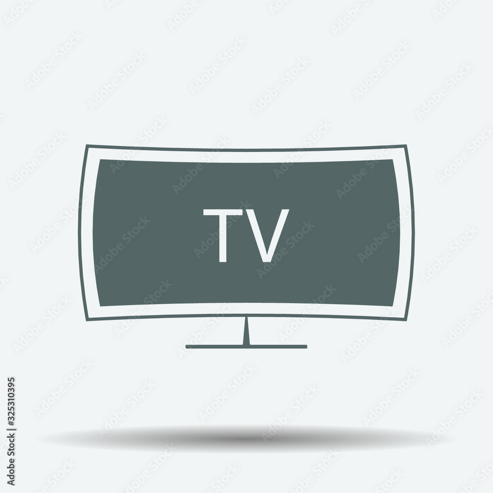 TV Icon illustration isolated vector sign symbol TV Icon illustration isolated vector sign symbol