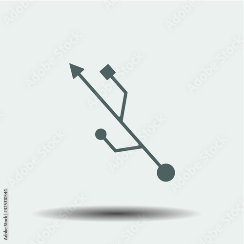 Usb Icon illustration isolated vector sign symbol