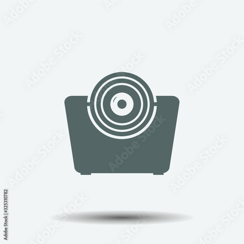 Web camera icon illustration isolated vector sign symbol