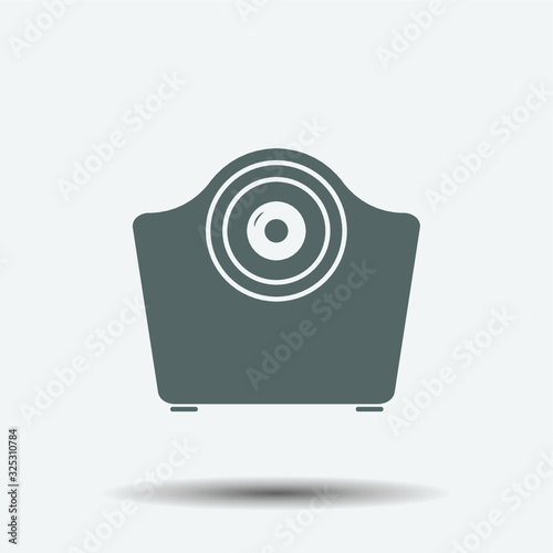 Web camera icon illustration isolated vector sign symbol