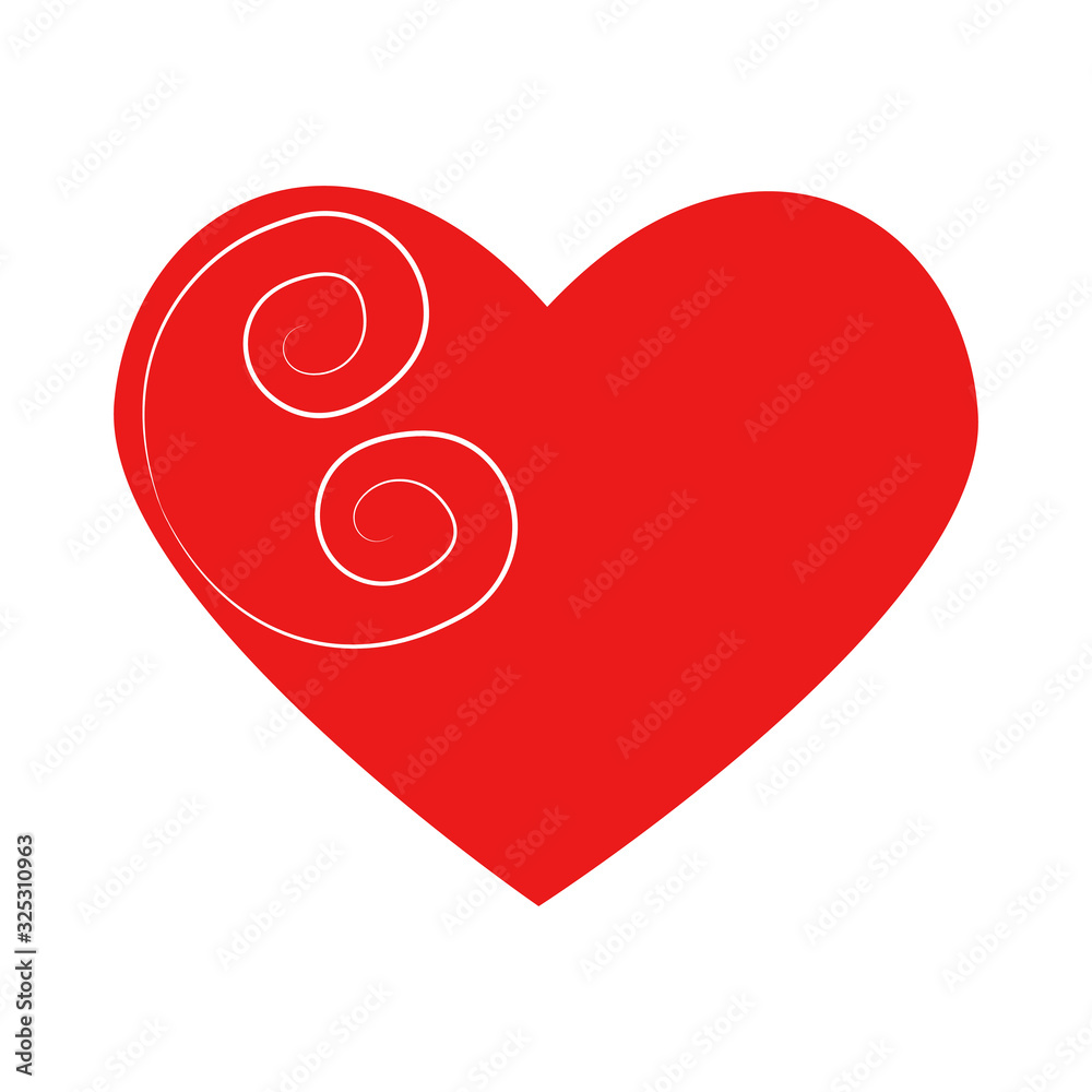 Vector heart of outline hand drawn heart icon. Illustration for your graphic design. Vector heart of outline hand drawn heart icon. Illustration for your graphic design.