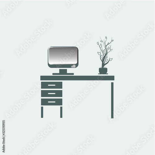 workplace icon, vector desing