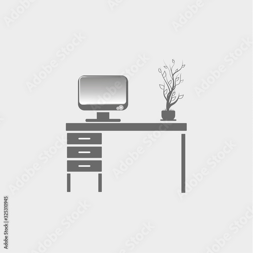 workplace icon, vector desing