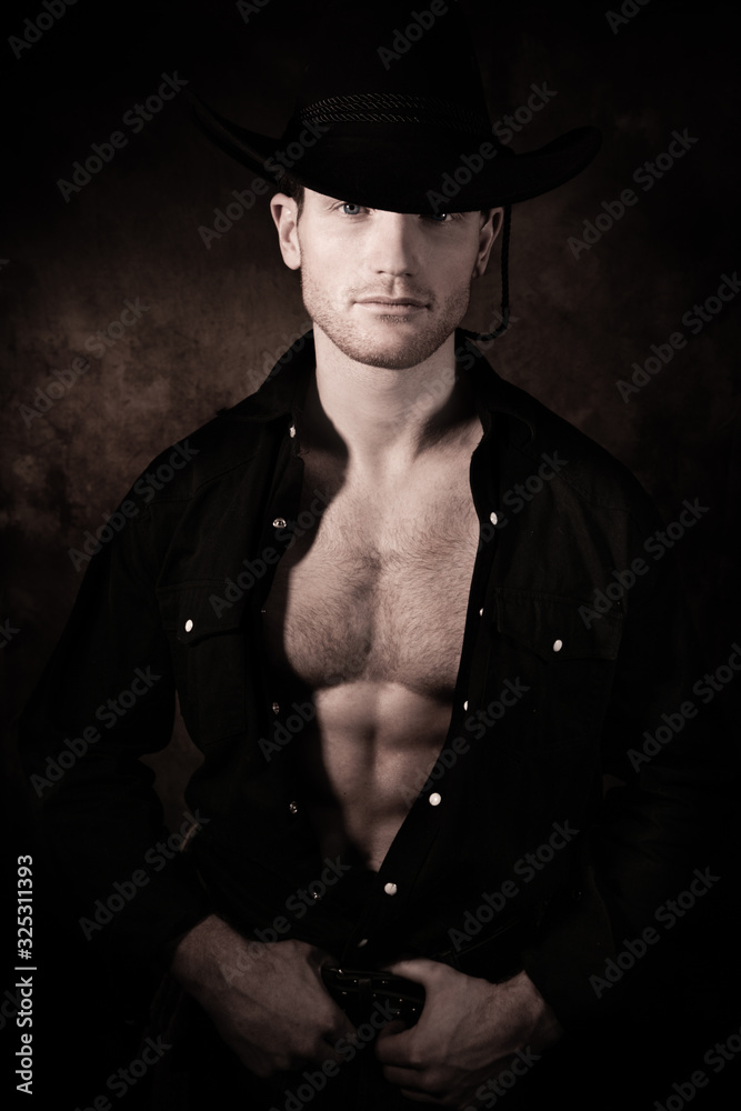 cowboy black shirt